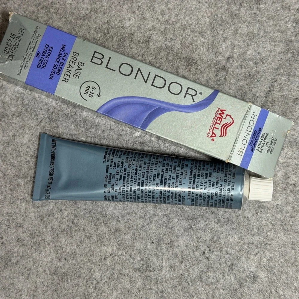 Wella Blondor Base Breaker Extra Cool Pearl Violet /86 Permanent Hair Color 2oz